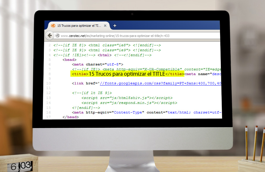 15 Trucos para optimizar el TITLE