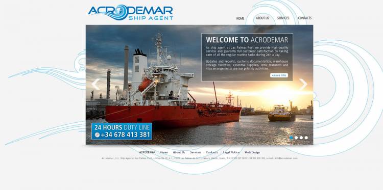 Web Acrodemar Ship Agent