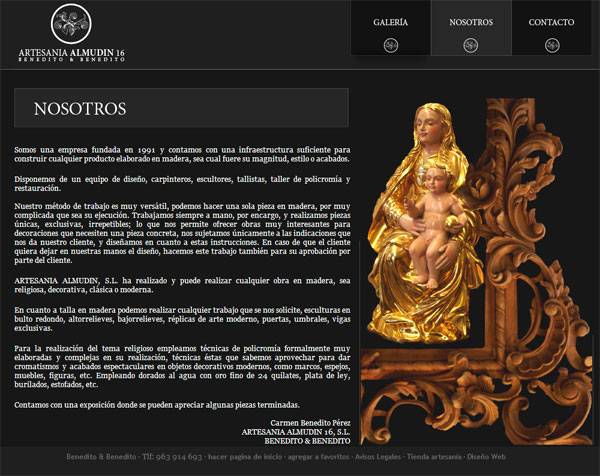 Web Artesanía Almudin