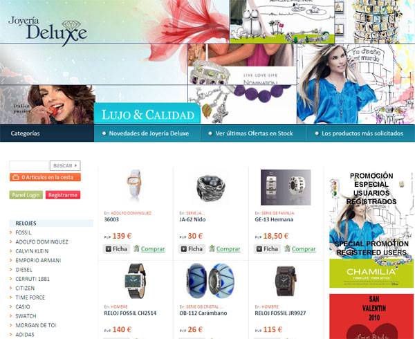 Web Joyería Deluxe