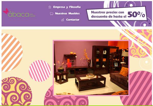 Nueva web de muebles: Abaca