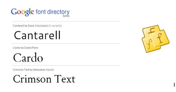 Fuentes tipográficas de Google