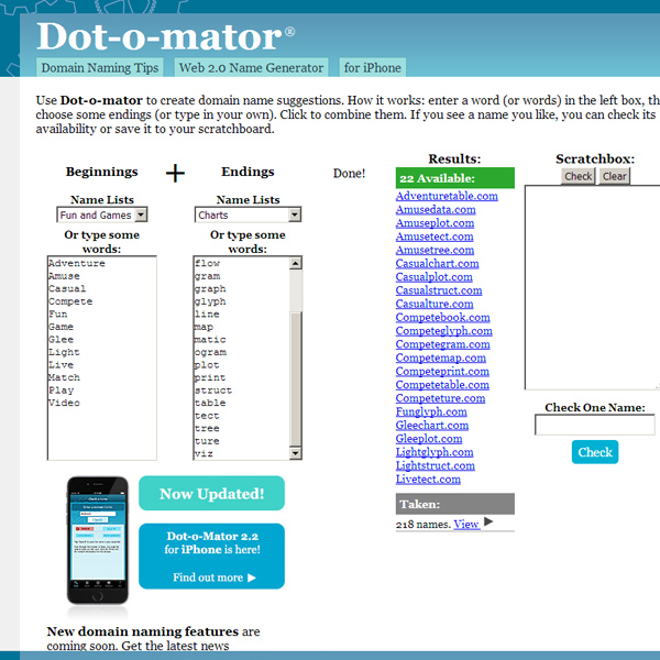Galería fotos gratis Combinador de palabras, sufijos y prefijos : Dot-o-mator