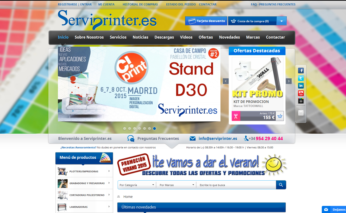 Serviprinter estrena nueva tienda online