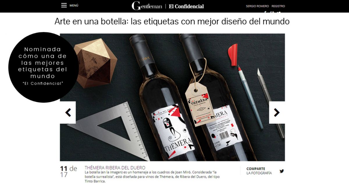 Diseño etiqueta de vinos : thémera