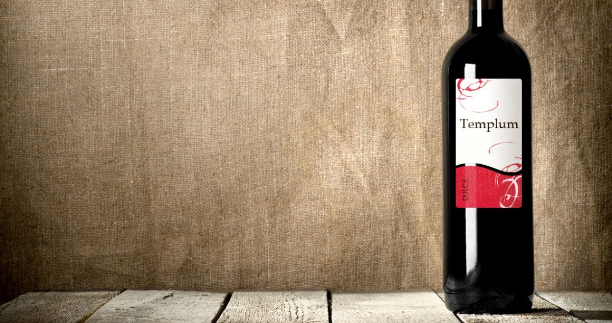 Diseño de etiqueta de Vino Templum