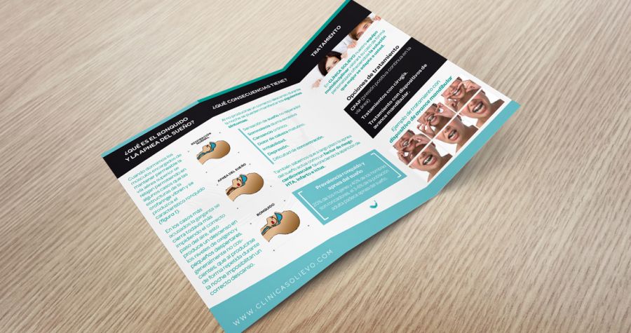 Diseño Dípticos y trípticos Solievo - Tríptico