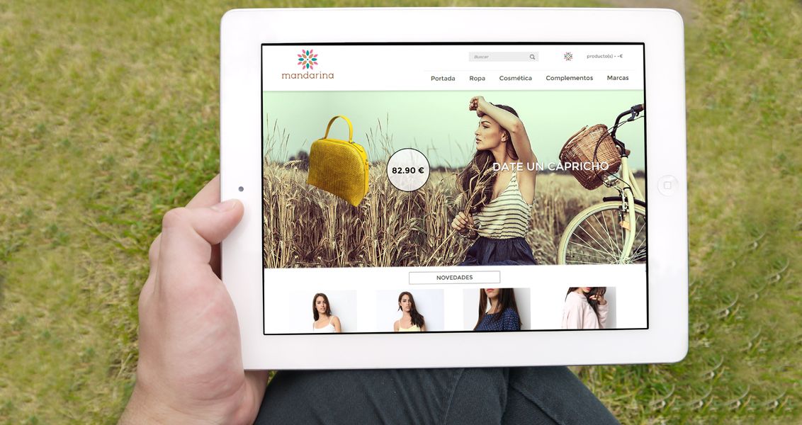 Tienda Online Mandarina dispositivo Tablet