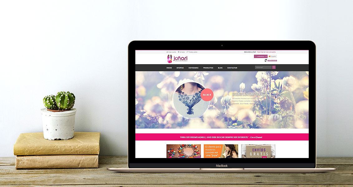Tienda Online responsive en portatil