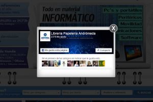 Popup para compartir tu facebook para tu página web imagen
