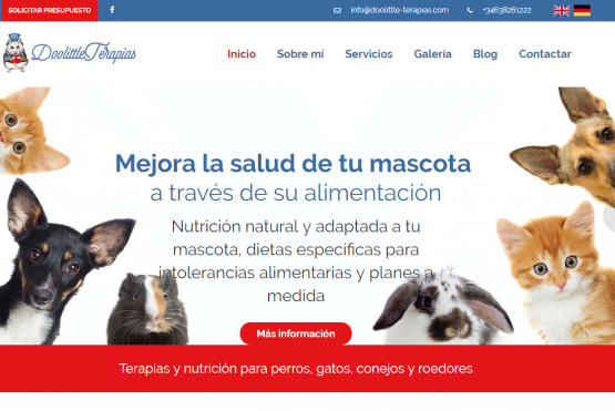Diseño web Web Doolittle Terapias