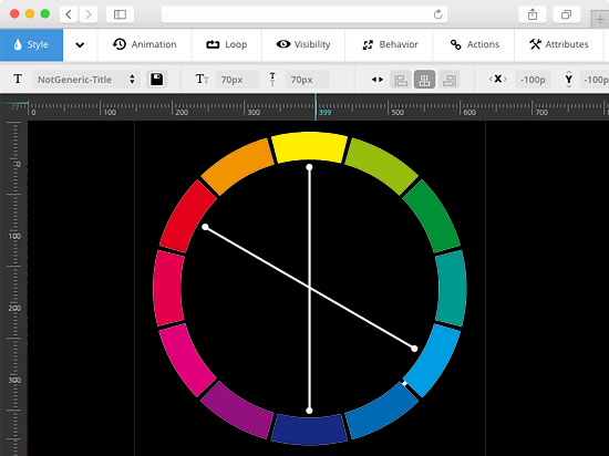 Logotipos de colores armónicos